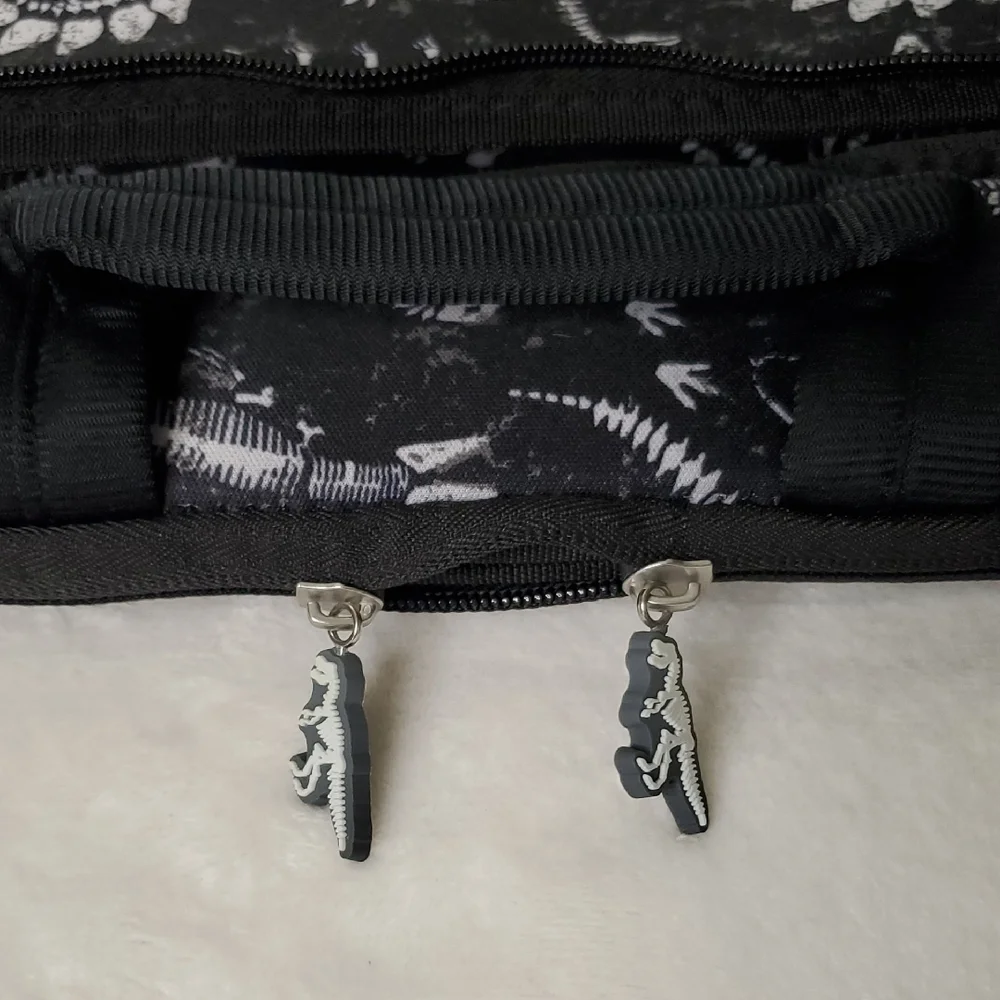 NWOT Dinosaur Skelton & Bones Kids School Book Bag Computer Bag Backpack